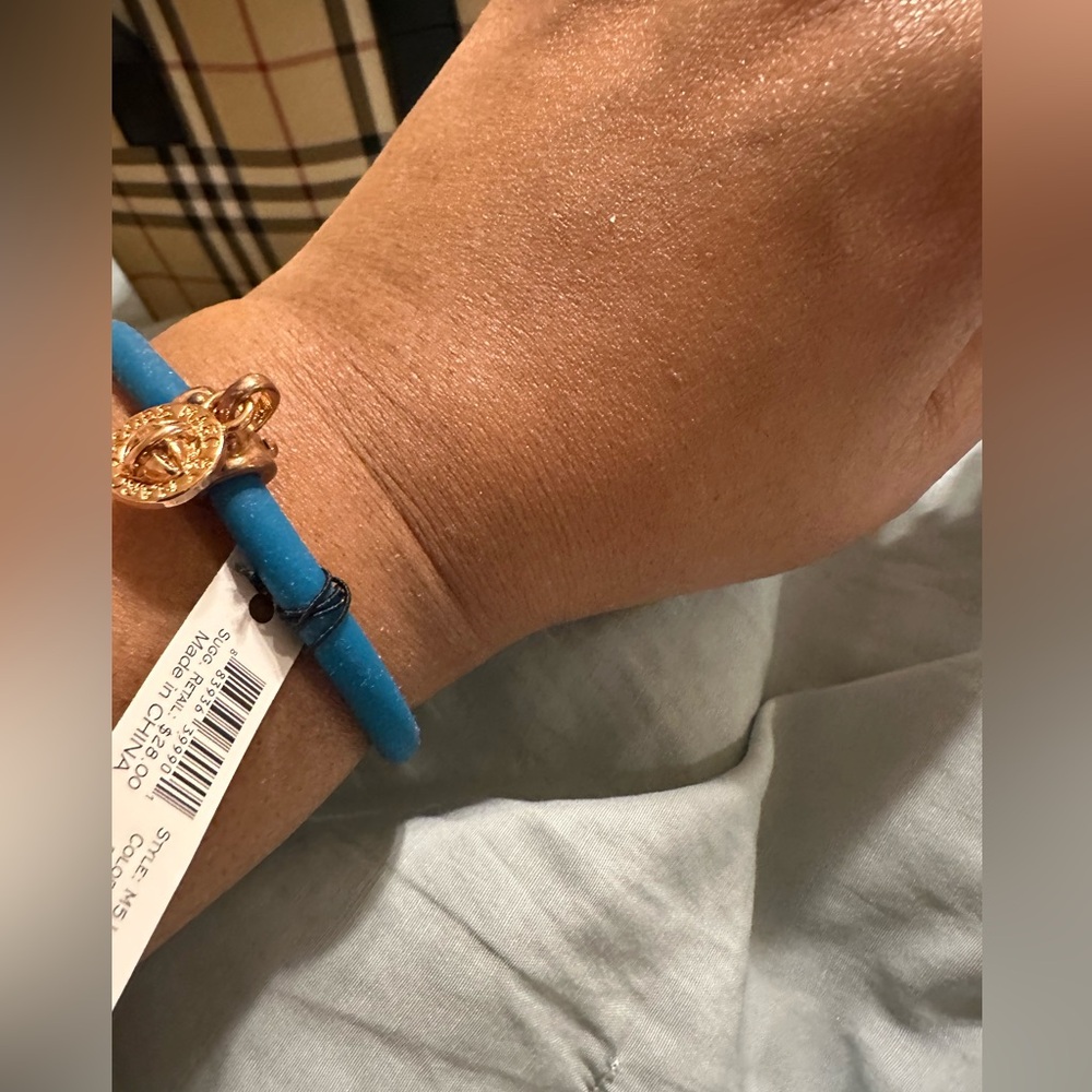 Marc by Marc Jacob Woman Dangling Hex Blue Green Bracelet